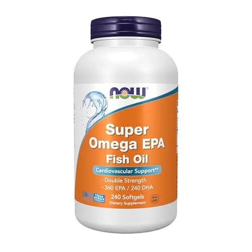 NOW Supplements Super Omega EPA 240 Softgels | Molecularly Distilled Fish Oil for Heart Support thumbnail 1
