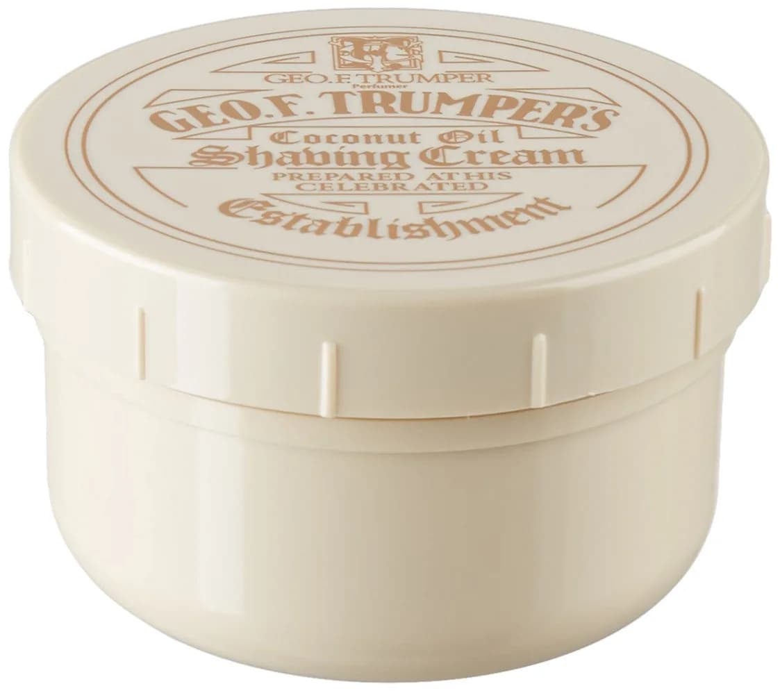 Geo F. Trumper Soft Shaving Cream in Tube, Sandalwood 75ml (2.5 Fl Oz) | Glycerin-Based Lather for Normal Skin — 7 Ounce