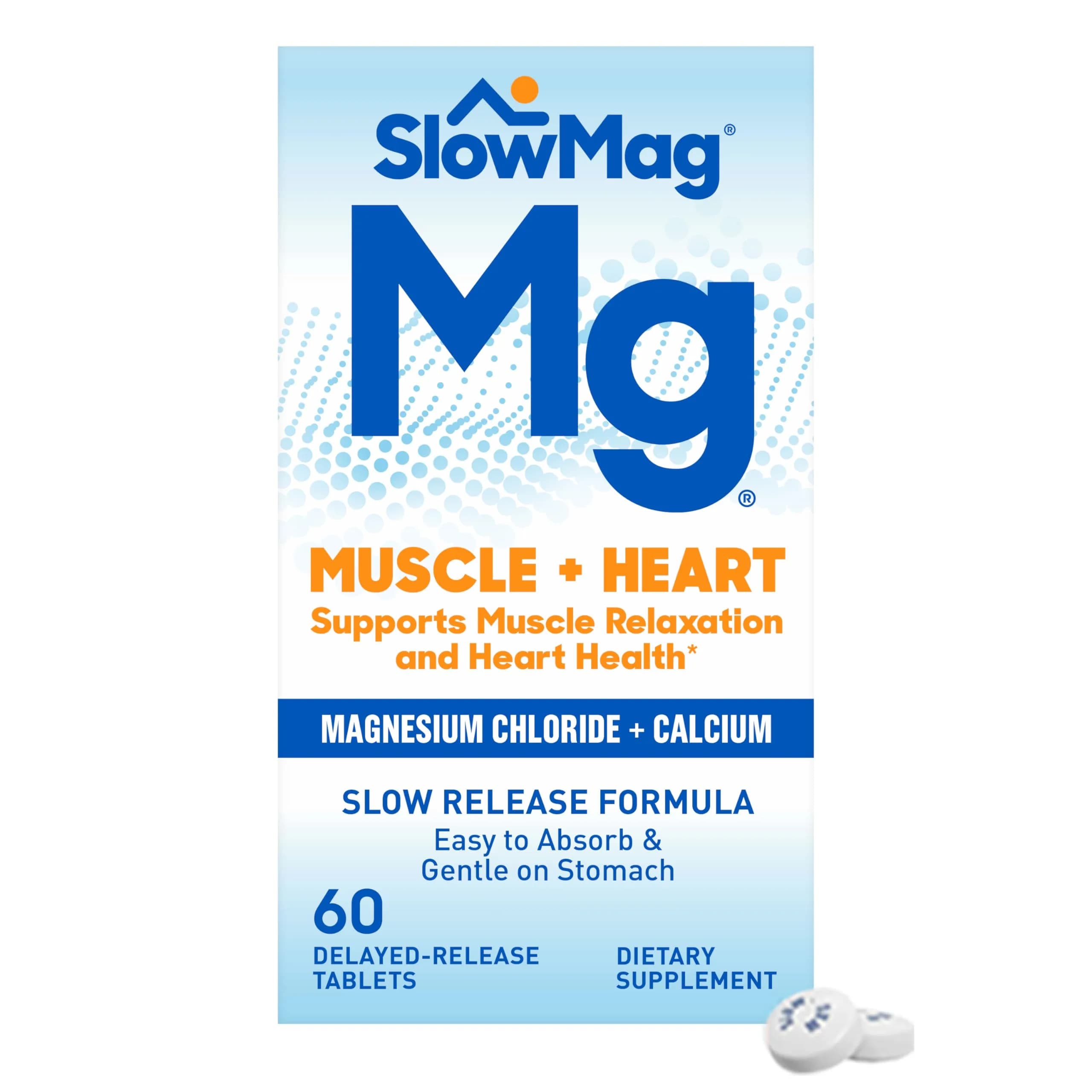 SlowMag Muscle + Muscle Relaxation, Occasional Muscle, High Absorption, 60 Count