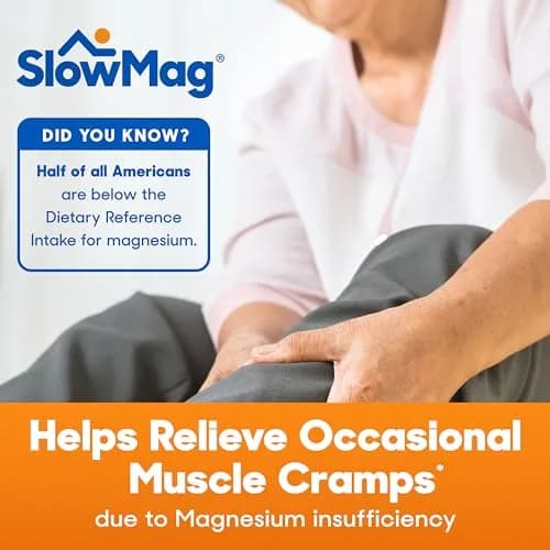 SlowMag Muscle + Muscle Relaxation, Occasional Muscle, High Absorption, 60 Count thumbnail 4