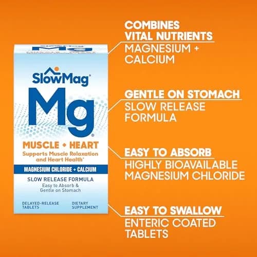 SlowMag Muscle + Muscle Relaxation, Occasional Muscle, High Absorption, 60 Count thumbnail 5