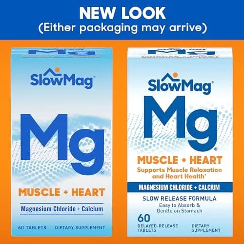 SlowMag Muscle + Muscle Relaxation, Occasional Muscle, High Absorption, 60 Count thumbnail 2