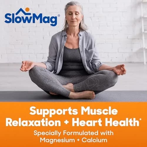 SlowMag Muscle + Muscle Relaxation, Occasional Muscle, High Absorption, 60 Count thumbnail 3