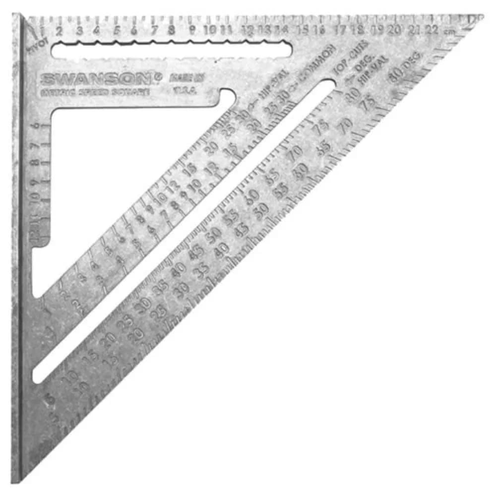 Swanson NA202 Metric Speed Square Layout Tool 25cm (9.8 inch) | Essential for Accurate Carpentry & Rafter Layout