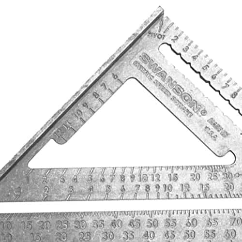 Swanson NA202 Metric Speed Square Layout Tool 25cm (9.8 inch) | Essential for Accurate Carpentry & Rafter Layout thumbnail 2