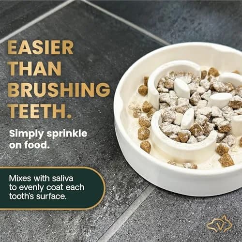 VetriScience Dental Care Powder for Dogs and Cats 4.2 Oz | No-Brush Oral Hygiene Support thumbnail 6