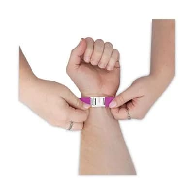 Advantus Tyvek Numbered Wristbands Purple 100-Pack | Sequential Admission Control thumbnail 9