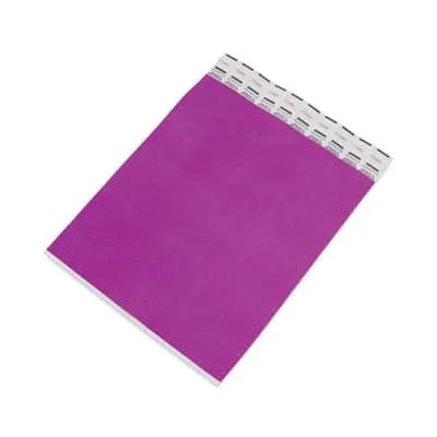Advantus Tyvek Numbered Wristbands Purple 100-Pack | Sequential Admission Control thumbnail 3