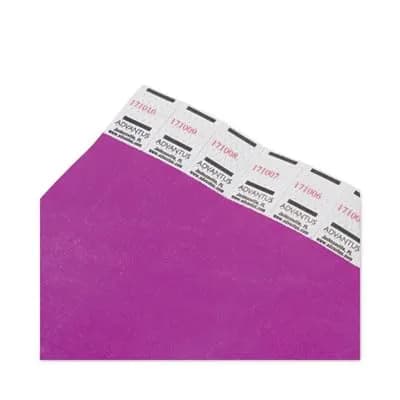 Advantus Tyvek Numbered Wristbands Purple 100-Pack | Sequential Admission Control thumbnail 5