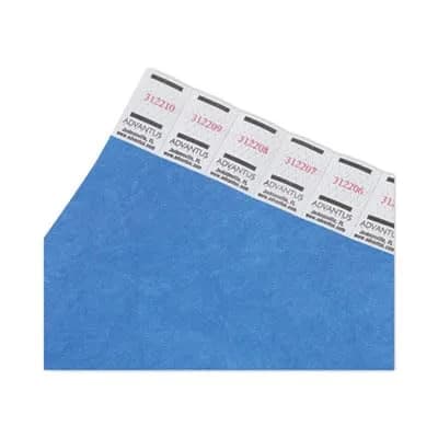 Advantus Sequentially Numbered Crowd Management Wristbands, Blue, 100/Pack | Essential for Event Access Control thumbnail 5