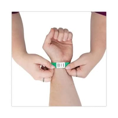 Advantus Tyvek Wristbands Green 100 Pack | Sequentially Numbered for Crowd Control thumbnail 9