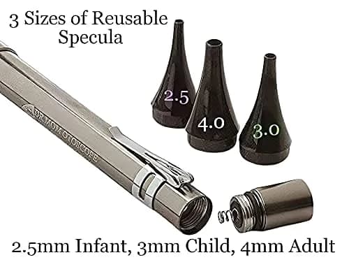 Doctor Mom Slimline Stainless LED Otoscope | Professional Healthcare Diagnostic Tool thumbnail 7