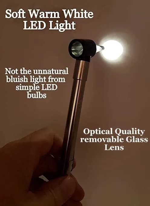 Doctor Mom Slimline Stainless LED Otoscope | Professional Healthcare Diagnostic Tool thumbnail 4