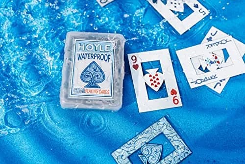Hoyle Waterproof Clear Plastic Playing Cards 1 Deck (7.8cm x 2.2cm x 10cm) | ASTM-Tested for Outdoor Pool & Travel thumbnail 4