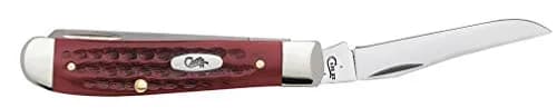 Case Mini Trapper Pocket Knife 3.5 Inches | Classic Old Red Bone Handle, Stainless Steel Blades thumbnail 5