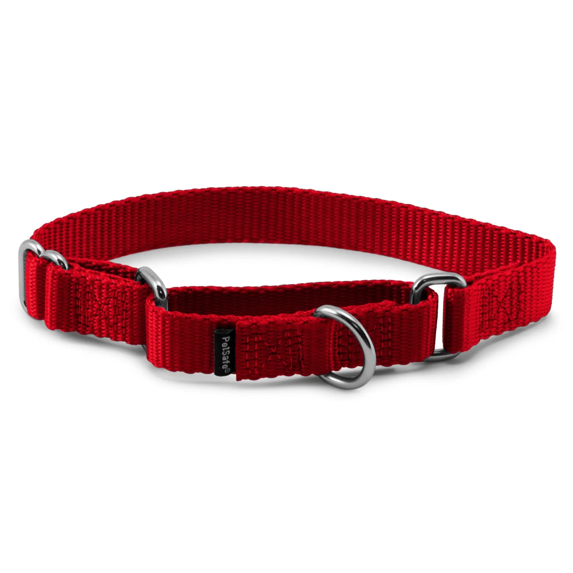 PetSafe Martingale Dog Collar Red 1.9 cm (3/4 in) | Prevents Escape & Choke Risk — Red / Small (3/4" Width)