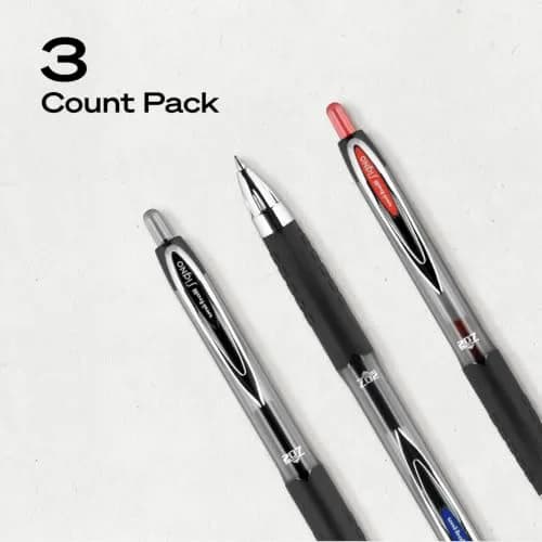 Uni-Ball Gel Pens 3 Pack | Assorted Ink, 0.7mm Medium Point, Retractable thumbnail 8