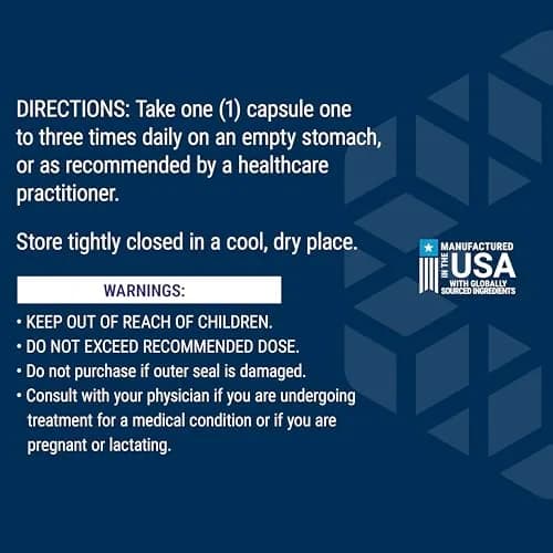Life Extension L-Lysine 620 mg Vegetarian Capsules | Essential Amino Acid for Healthy Nitrogen Balance, Calcium Metabolism & Stress Response thumbnail 7
