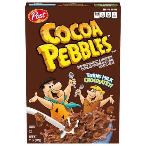 Pebbles Cocoa PEBBLES Chocolate Breakfast Cereal 298g (11 oz) | Gluten Free Rice Cereal Flakes thumbnail 1