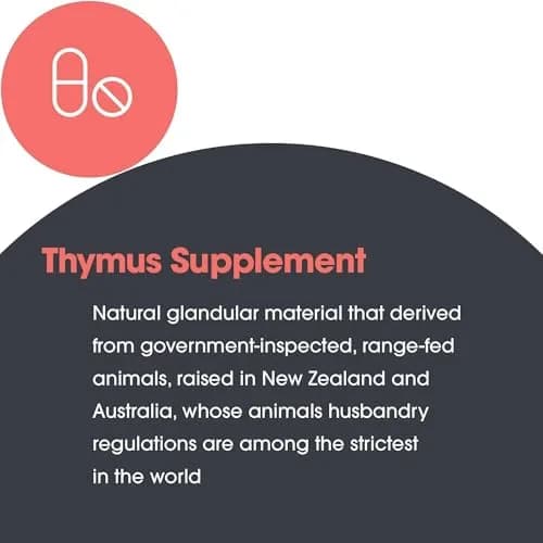 Allergy Research Group Thymus Ovine Glandular Extract 75 Vegicaps | Supports Immune & Thymus Health thumbnail 4
