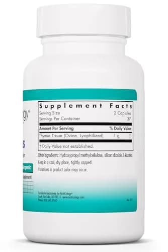 Allergy Research Group Thymus Ovine Glandular Extract 75 Vegicaps | Supports Immune & Thymus Health thumbnail 2