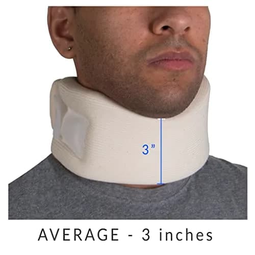 OTC Soft Contour Foam Cervical Collar Neck Support Brace, Average 3" Depth, Small | Limits Painful Neck Movements thumbnail 5