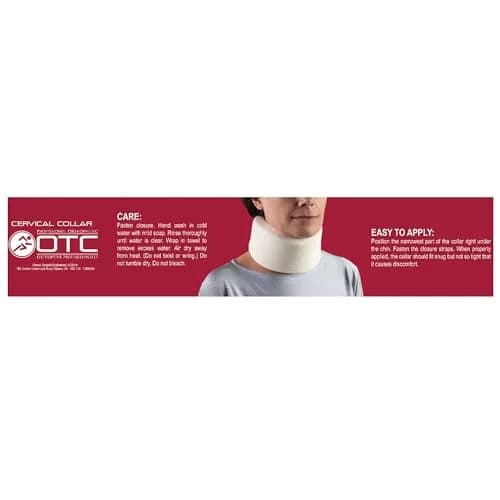 OTC Soft Contour Foam Cervical Collar Neck Support Brace, Large 2.5" Depth (6.35 cm) | Limits Motion for Pain Relief thumbnail 9