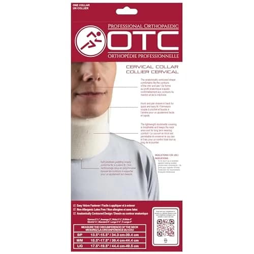 OTC Soft Contour Foam Cervical Collar Neck Support Brace Medium 2.5" Depth (6.35 cm) | Limits Motion for Pain Relief thumbnail 7