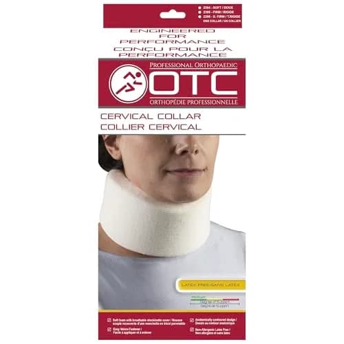 OTC Soft Contour Foam Cervical Collar Neck Support Brace Medium 2.5" Depth (6.35 cm) | Limits Motion for Pain Relief thumbnail 3