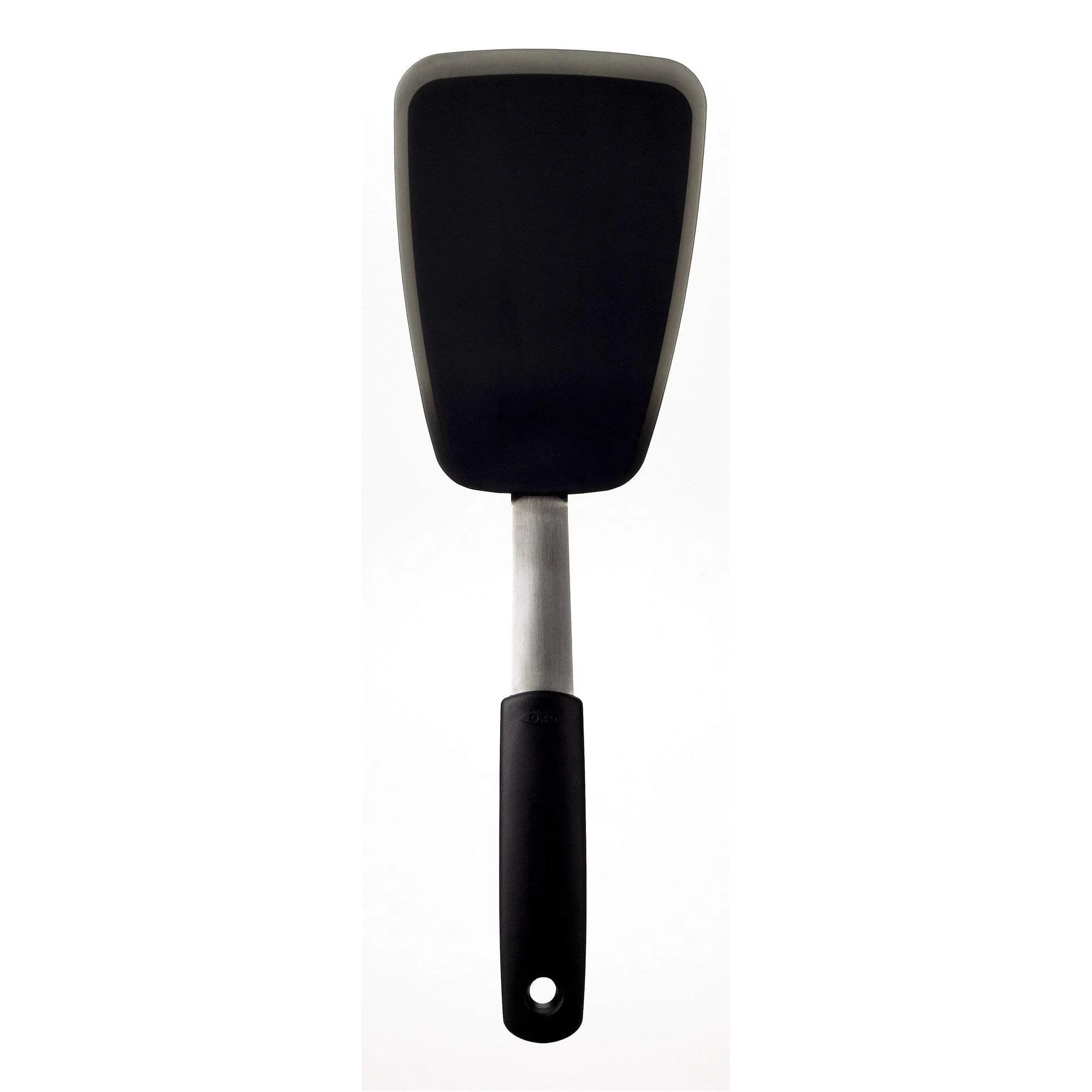 OXO Good Grips Large Silicone Flexible Turner | Heat-Resistant, Non-Stick Safe, Stainless Steel Handle