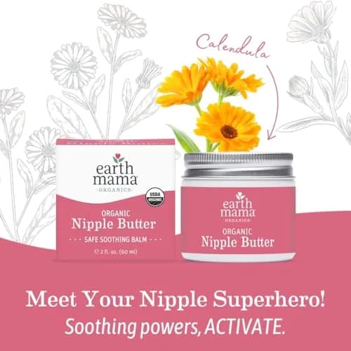 Earth Mama Organic Nipple Butter 2 fl oz (59 ml) | Lanolin-Free Balm for Breastfeeding & Dry Skin thumbnail 7