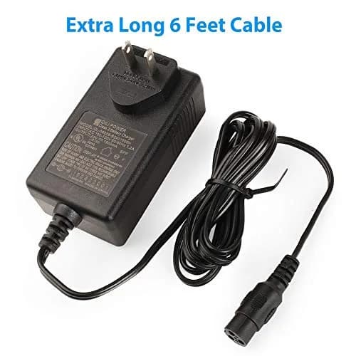 LotFancy 24V 1.5A Electric Scooter Charger | UL Listed, 3-Prong Inline Connector thumbnail 5