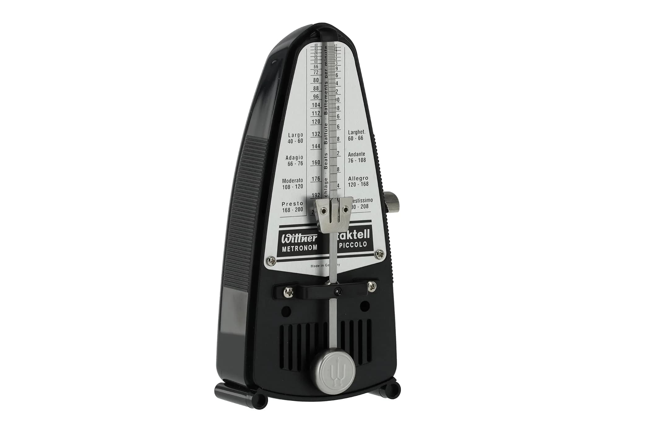 Wittner Taktell Piccolo Metronome Mahogany-Brown | Precision Tempo Control for Musicians — Black