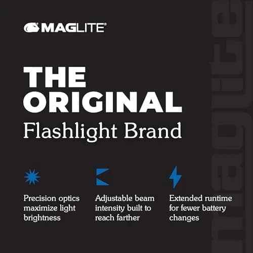 MagLite Mini Maglite LED 2-Cell AA Flashlight Silver | Compact, Water-Resistant, Multi-Mode thumbnail 4