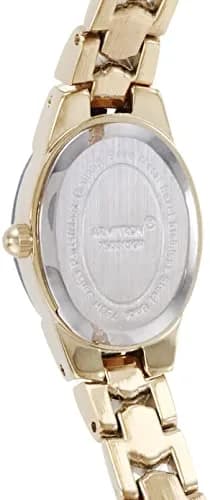 Armitron Women's Black/Gold-Tone Oval Bracelet Watch 17mm | Japanese Quartz Movement thumbnail 4