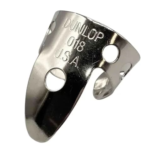 Jim Dunlop Nickel Silver Fingerpicks .018" | Bright Classic Sound for Guitar & Banjo thumbnail 2