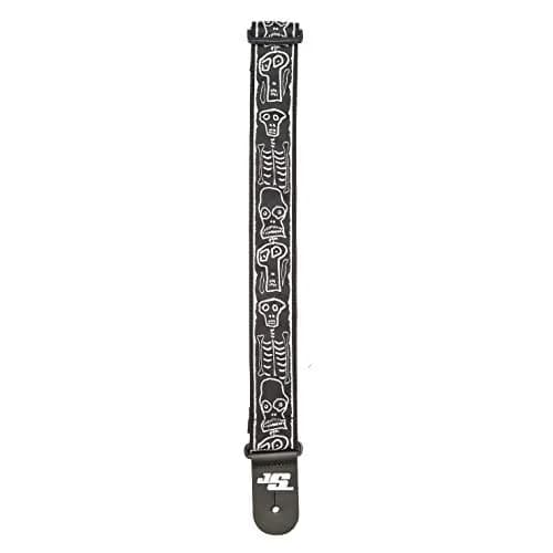 D'Addario Planet Waves 50JS01 Joe Satriani Guitar Strap, Skull n' Bones | Adjustable nylon strap with Satriani artwork thumbnail 3