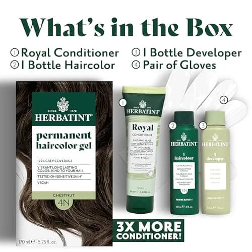 Herbatint 8C Light Ash Blonde Permanent Hair Dye | Ammonia-Free, Vegan, Gluten-Free, 5.75 Fl Oz thumbnail 8