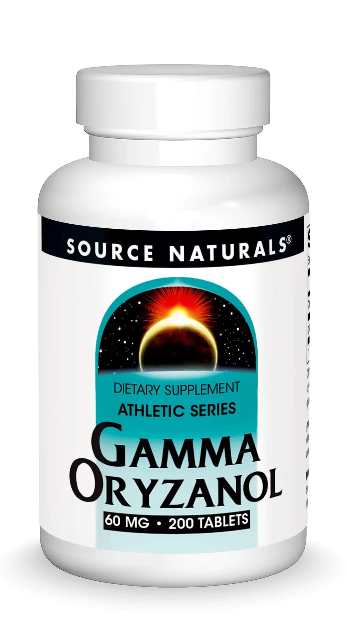 Source Naturals Gamma Oryzanol 60 mg 200 Tablets | Natural Plant Sterol for Athletes - main product image