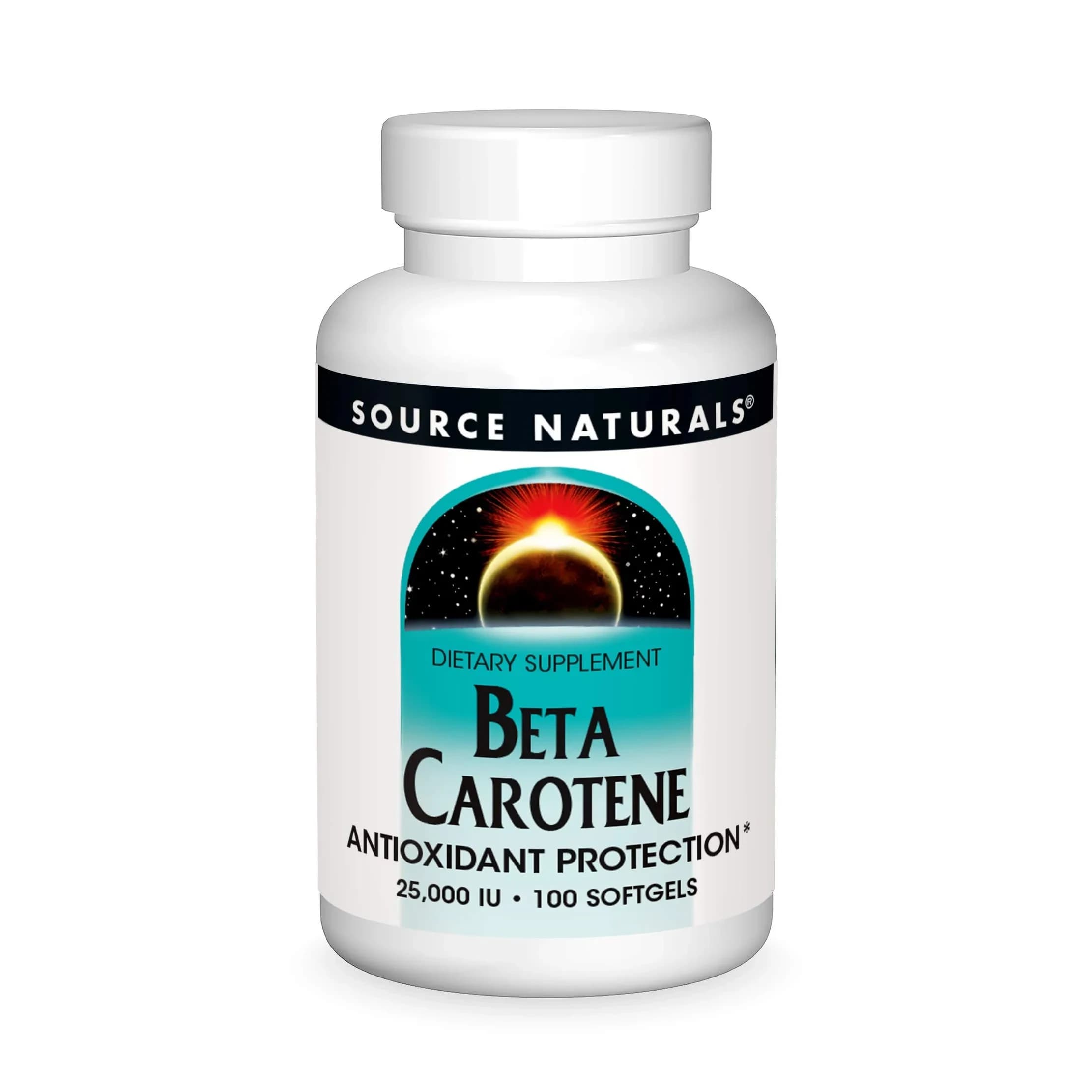 Source Naturals Beta Carotene 7500 mcg (25000 IU) 100 Softgels | Antioxidant Protection - main product image