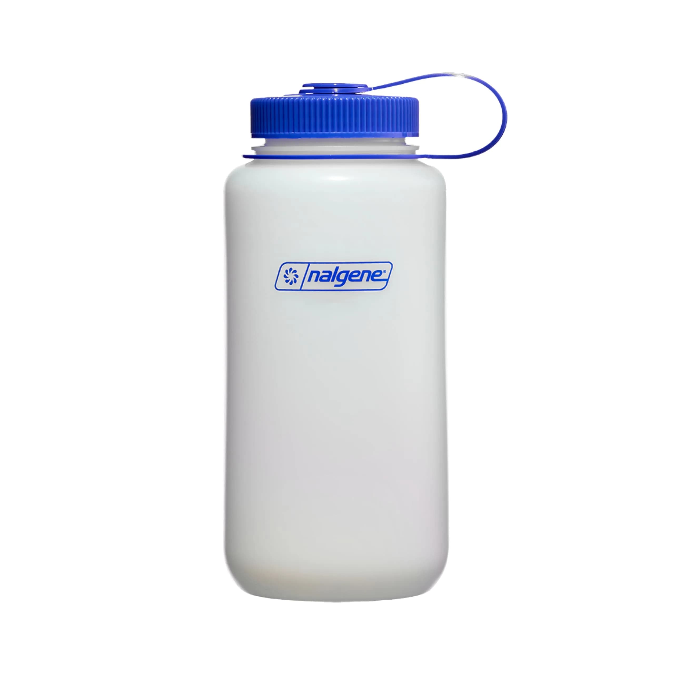 Nalgene Wide Mouth 32 oz (946 ml) BPA-Free HDPE Water Bottle | Leak-Proof & Durable for Everyday Adventures — Blue