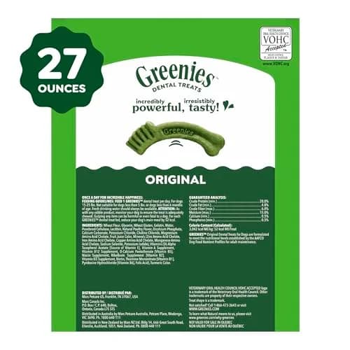 Greenies Petite Natural Dental Dog Treats, Original Flavor, 45 Count | Supports Plaque, Tartar & Breath thumbnail 9