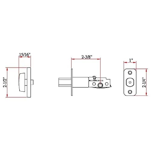 Design House Single Cylinder Deadbolt Satin Nickel | Modern & Secure thumbnail 2