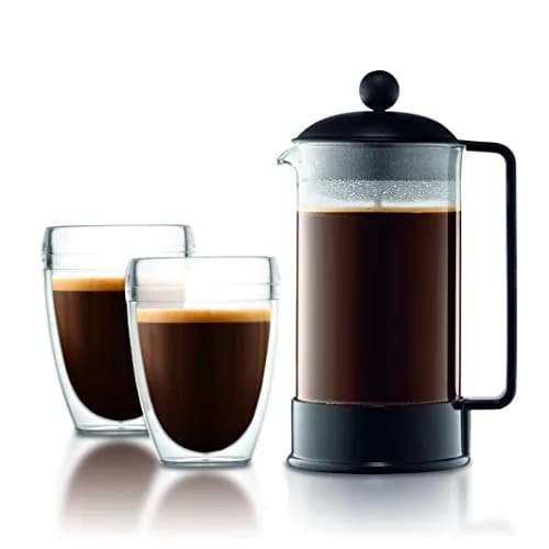 Bodum Brazil French Press Coffee Maker 1L (34oz) | Borosilicate Glass & BPA-Free Plastic thumbnail 8