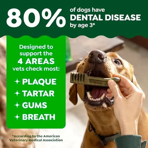 Greenies Petite Natural Dental Dog Treats, Original Flavor, 20 Count | Supports Plaque & Tartar, Fresh Breath (100-120c) thumbnail 3