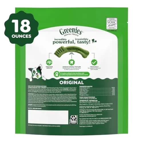 Greenies Petite Natural Dental Dog Treats, Original Flavor, 30 Count | Supports Oral Hygiene & Fresh Breath thumbnail 9