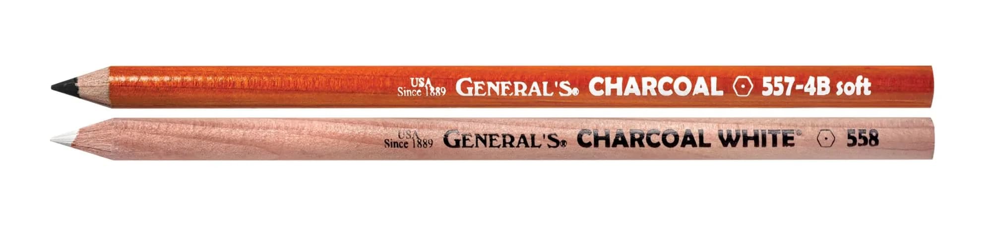 GENERAL'S Charcoal Drawing Set, White/Black, 5-Piece Kit | Conforms to ASTM D4236 thumbnail 3