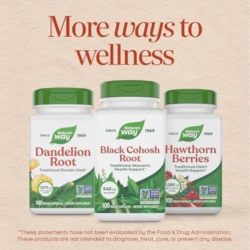Nature's Way Black Cohosh Root Capsules 100 Count Vegan | Traditional Women's Herbal Supplement thumbnail 7