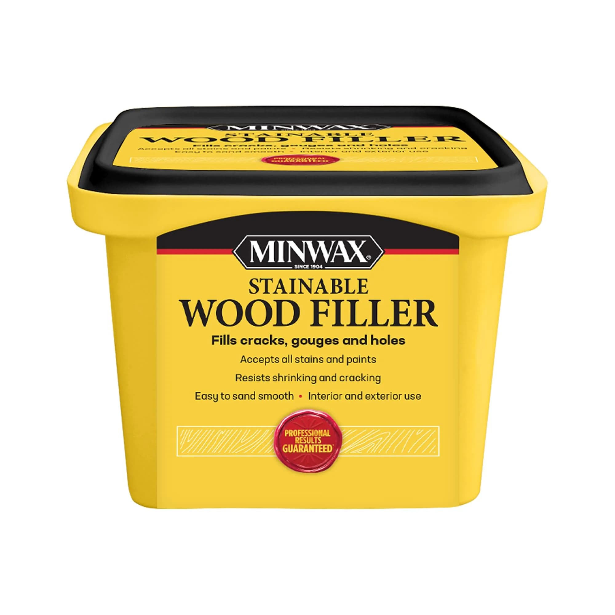 Minwax Stainable Wood Filler 454 g (16 oz) | Repairs Cracks, Gouges, Holes for Indoor/Outdoor Wood