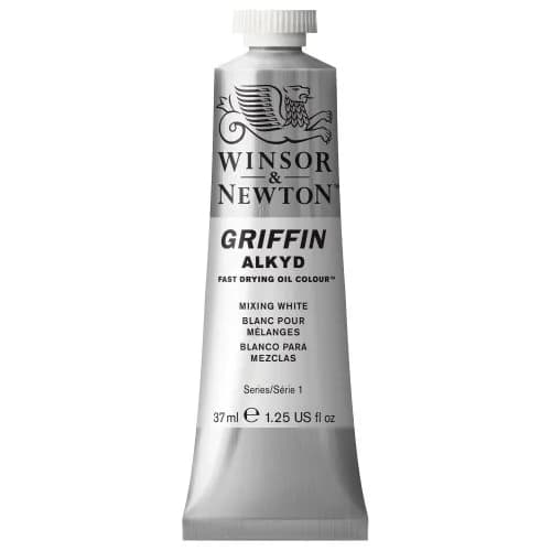 Winsor & Newton Griffin Alkyd Fast Drying Oil Paint, Mixing White | Quick-Dry Oil Color for Artists thumbnail 1